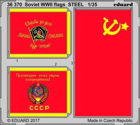 Eduard Accessories 36370 Soviet WWII flags STEEL