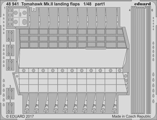 Eduard Accessories 48941 Tomahawk Mk.II landing flaps f.Airfix