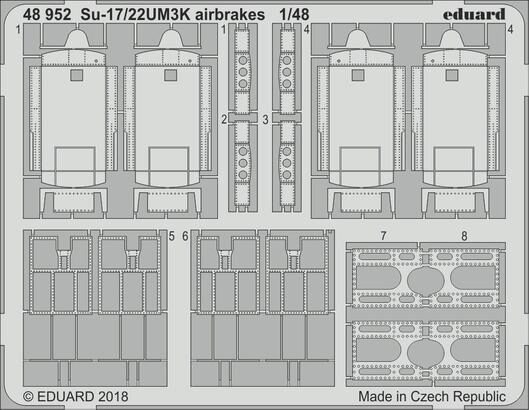 Eduard Accessories 48952 Su-17/22UM3K airbrakes for Kitty Hawk