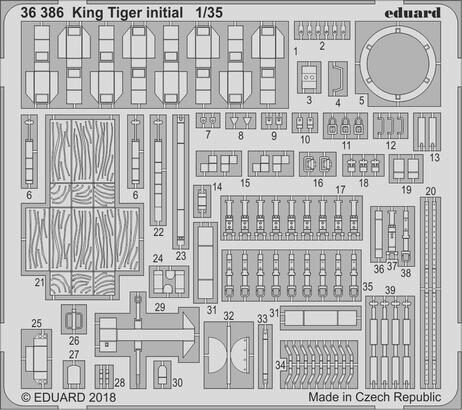 Eduard Accessories 36386 King Tiger initial for Takom