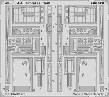 Eduard Accessories 48955 A-4F airbrakes for Hobby Boss