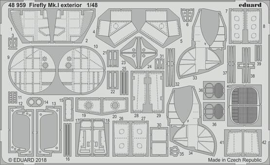 Eduard Accessories 48959 Firefly Mk.I exterior for Trumpeter