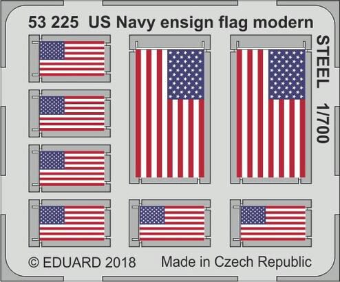 Eduard Accessories 53225 US Navy ensign flag modern STEEL