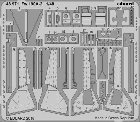 Eduard Accessories 48971 Fw 109A-2 for Eduard
