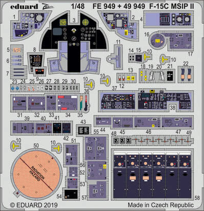 Eduard Accessories 49949 F-15C MSIP II interior f.Great Wall Hobb