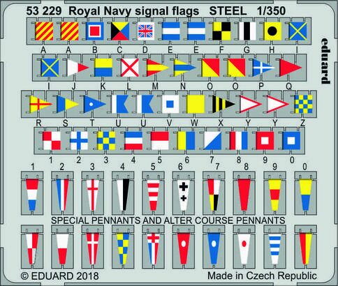Eduard Accessories 53229 Royal Navy signal flags STEEL