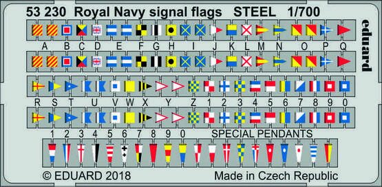 Eduard Accessories 53230 Royal Navy signal flags STEEL