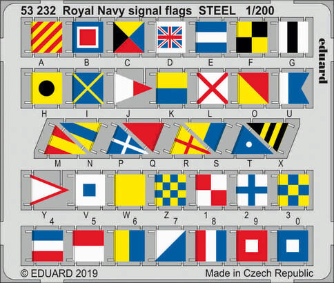 Eduard Accessories 53232 Royal Navy signal flags STEEL