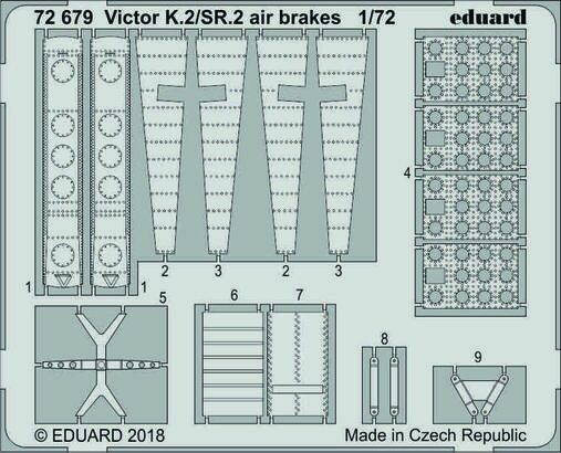 Eduard Accessories 72679 Victor K.2/SR.2 airbrakes for Airfix