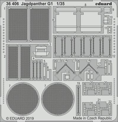 Eduard Accessories 36406 Jagdpanther G1 for Meng
