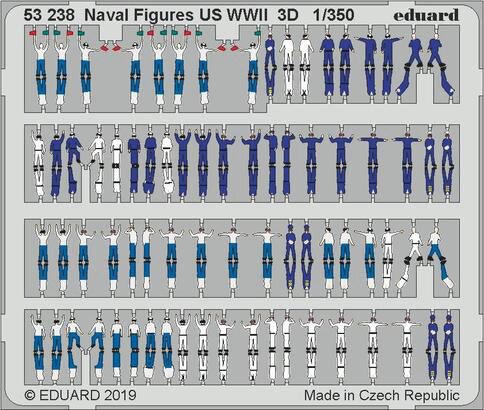 Eduard Accessories 53238 Naval Figures US WWII 3D