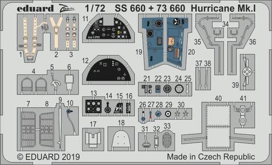 Eduard Accessories SS660 Huricane Mk.I for Airfix
