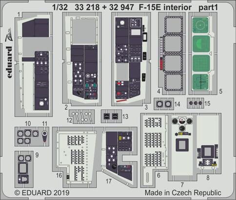 Eduard Accessories 32947 F-15E interior for Tamiya