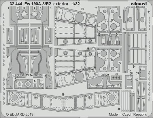 Eduard Accessories 32444 Fw 190A-8/R2 exterior for Revell