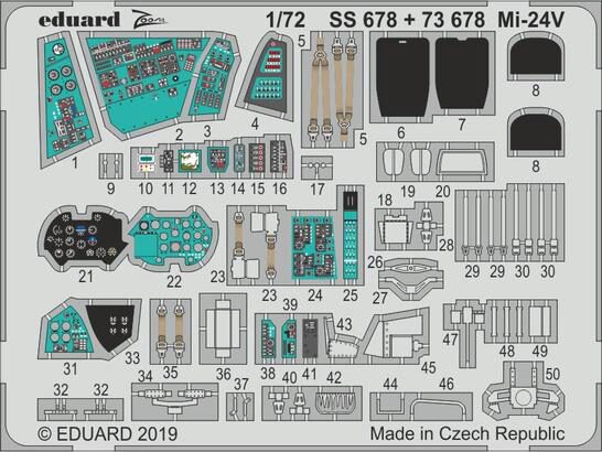Eduard Accessories SS678 Mi-24V for Zvezda