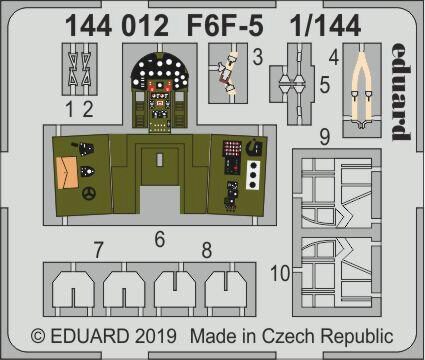 Eduard Accessories 144012 F6F-5 for Eduard