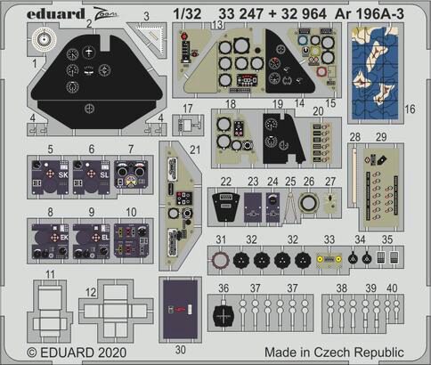 Eduard Accessories 32964 Ar 196A-3 for Revell