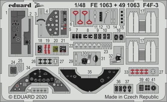 Eduard Accessories 491063 F4F-3 for Hobby Boss