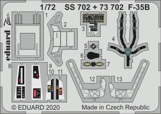 Eduard Accessories 73702 F-35B for Italeri