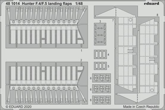 Eduard Accessories 481014 Hunter F.4/F.5 landing flaps for Airfix