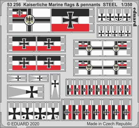Eduard Accessories 53256 Kaiserlische Marine flags & pennants STEEL
