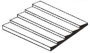 Evergreen 2100 Strukturplatte, 0,5x150x300 mm. Raster 2,50 mm, 1 Stück
