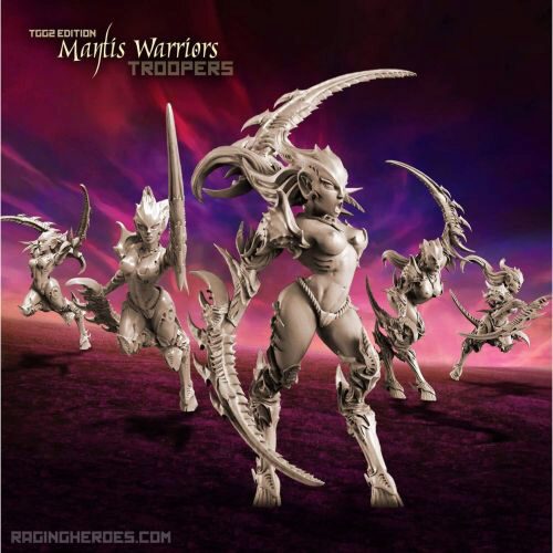 Raging Heros 3760210023660 Mantis Warriors - TROOPS, TGG2 Ed. (LE - F/SF)