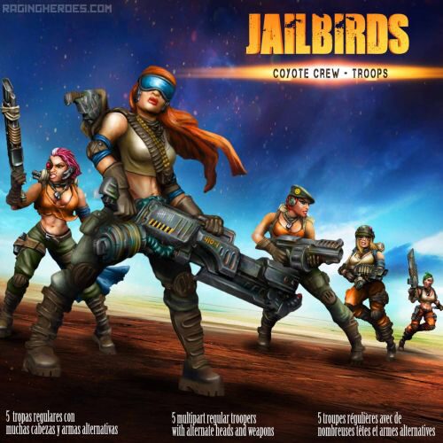 Raging Heros 3760210021536 Jailbirds Coyote Crew - Troops