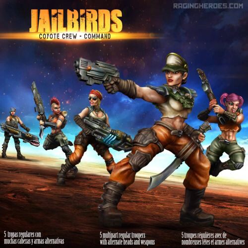 Raging Heros 3760210021529 Jailbirds Coyote Crew - Command