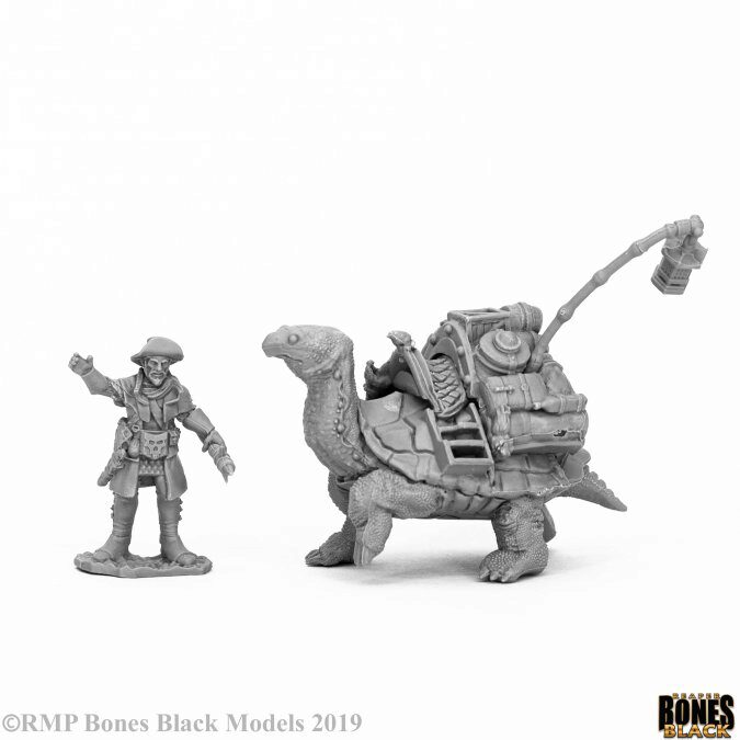 Reaper Miniatures 44053 Dreadmere Tortoise & Drayman