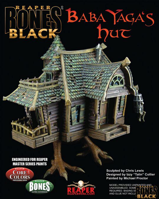 Reaper Miniatures 44130 Baba Yaga's Hut - Bones Black Deluxe Boxed Set