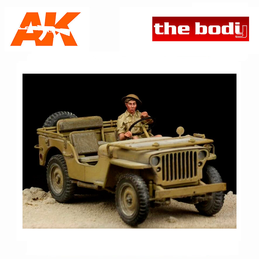 The Bodi TB 35112 British Driver Western Desert WW II (for Tamiya Jeep) 1/35