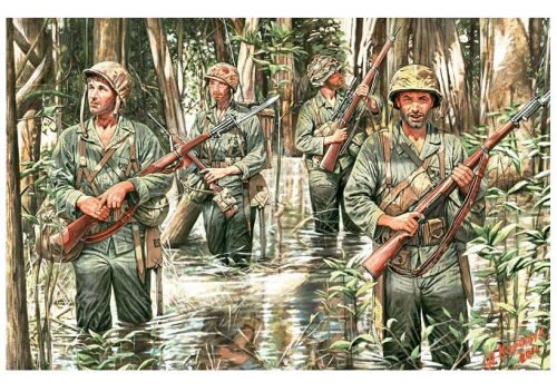 Master Box Ltd. MB3589 U.S. Marines in jungle, WWII era
