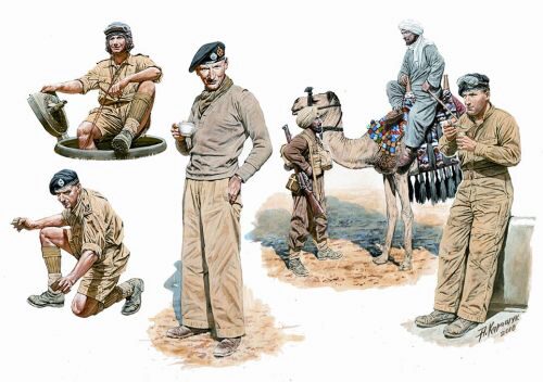 Master Box Ltd. MB3564 British armored troops Africa