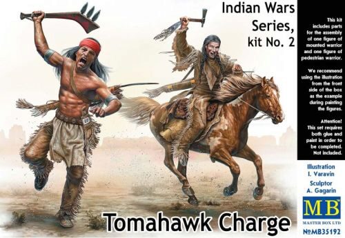Master Box Ltd. MB35192 Tomahawk Charge.Indian Wars Series, kit No.2