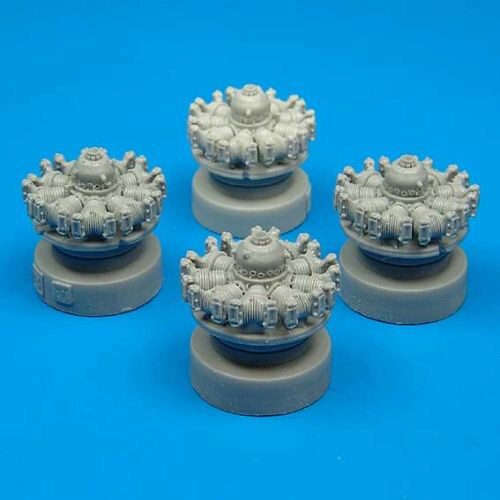 Quickboost QB72 026 B-17F/G Flying Fortress engines Für Hasegawa Bausatz.