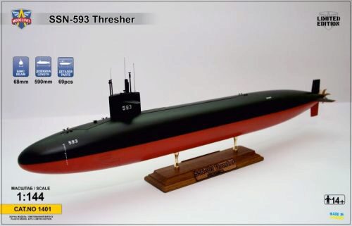 Modelsvit MSVIT1401 USS Thresher (SSN-593) submarine