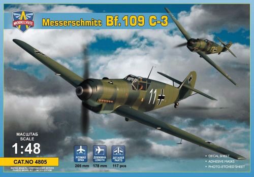 Modelsvit MSVIT4805 Messerschmitt Bf 109 C-3