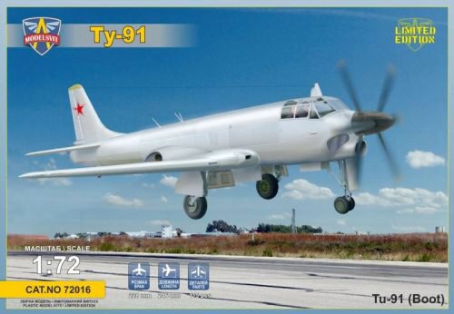 Modelsvit MSVIT72016 Tupolev Tu-91 Boot Soviet naval attack aircraft