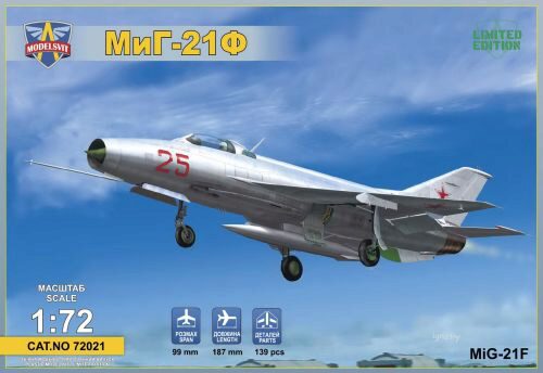 Modelsvit MSVIT72021 MIG-21F(Izdeliye"72")Soviet supersonic fighter