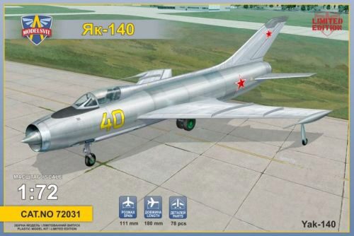 Modelsvit MSVIT72031 Ykovlev Yak-140 Soviet prototype fighter