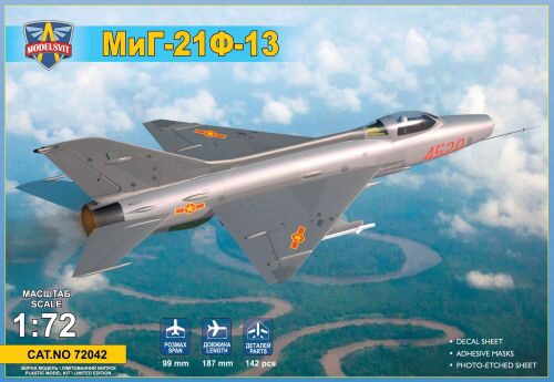 Modelsvit MSVIT72042 MiG-21F-13 supersonic jet fighter