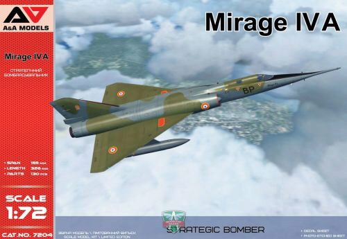 Modelsvit AAM7204 Mirage IV A Strategic bomber