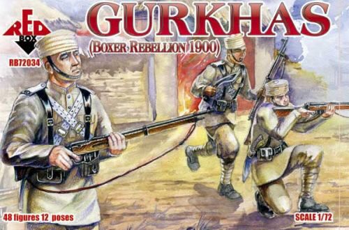 Red Box RB72034 Gurkhas, Boxer Rebellion 1900