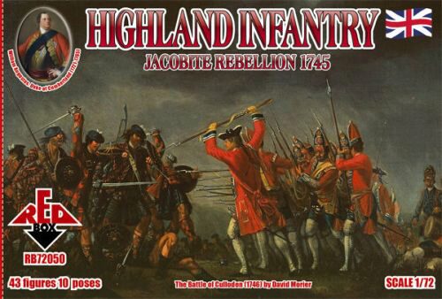 Red Box RB72050 Highland Infantry 1745,Jacobite Rebell.