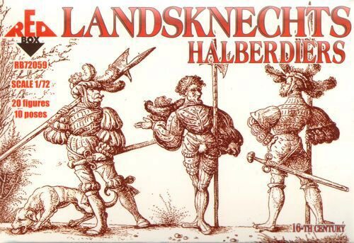Red Box RB72059 Landsknechts (Halberdiers),16th century