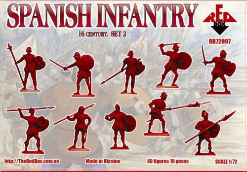 Red Box RB72097 Spanish infantry, 16th century, set 2