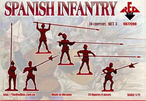 Red Box RB72098 Spanish infantry(Pike),16th century,set3