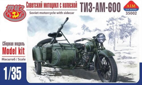AIM -Fan Modell AIM35002 TIZ-AM-600 Soviet motorcycle with sideca