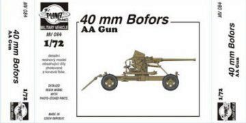 Planet Models MV084 40mm Bofors AA Gun